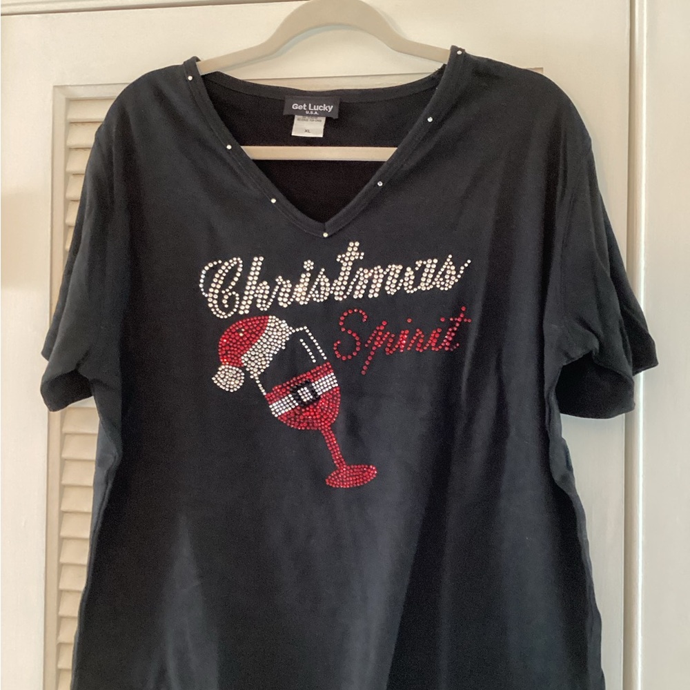 Christmas studded shirt